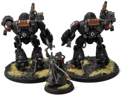 ADEPTUS MECHANICUS 2 Kastellan Robots with Datasmith #2 WELL PAINTED 40K