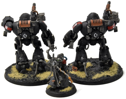 ADEPTUS MECHANICUS 2 Kastellan Robots with Datasmith #2 WELL PAINTED 40K