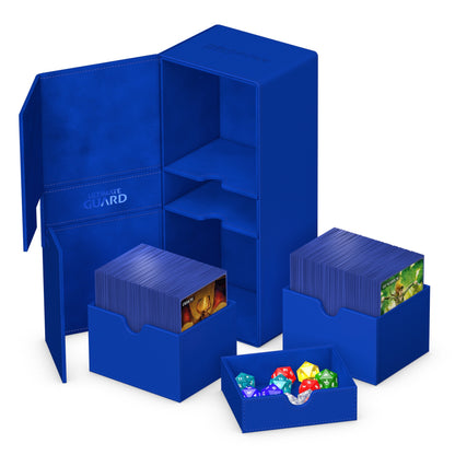 Ultimate Guard Twin Flip N Tray Deck Case Monocolor Blue 266+