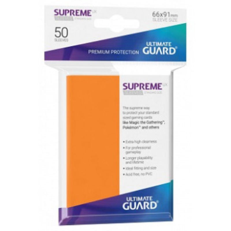 Ultimate Guard Sleeves Supreme Ux Orange 50Ct
