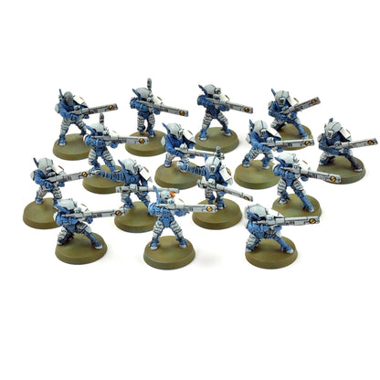 TAU EMPIRE 15 Fire Warriors #1 WELL PAINTED Warhammer 40K
