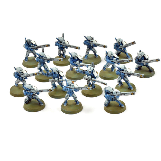 TAU EMPIRE 15 Fire Warriors #1 WELL PAINTED Warhammer 40K