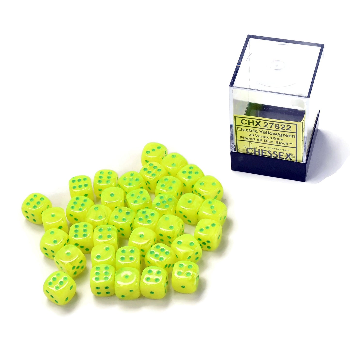 CHESSEX Yellow and Green #1 Warhammer 40k D6