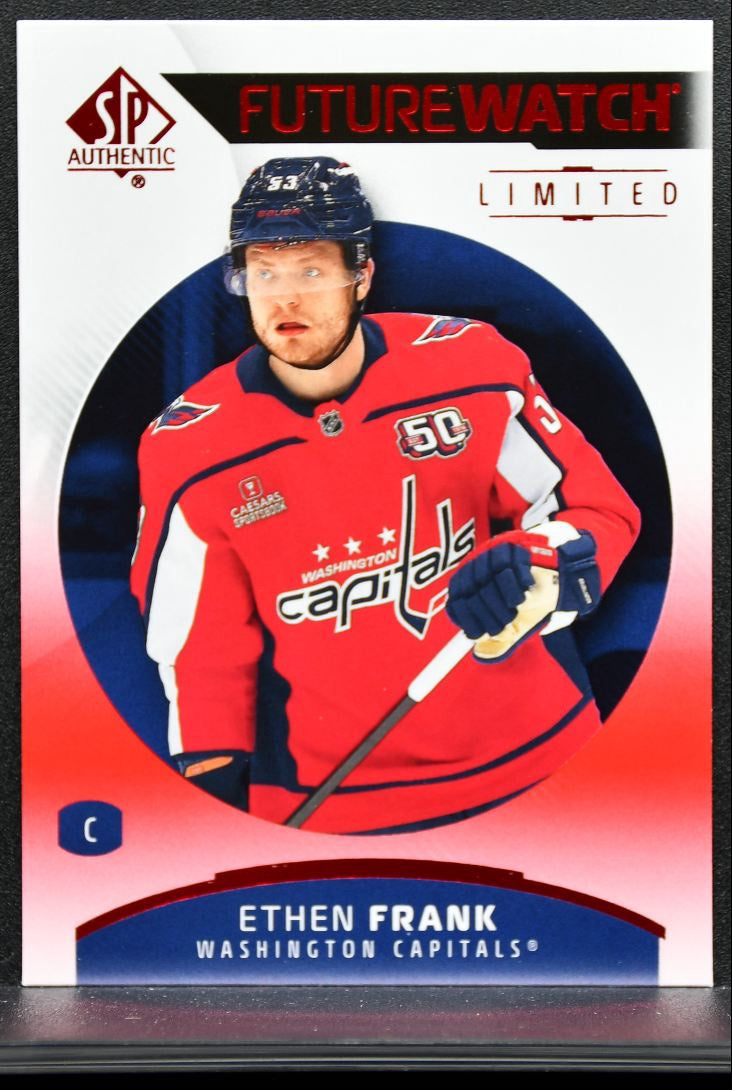 2025-26 SP Authentic Future Watch Limited Red Ethen Frank 104 Capitals RC 9324