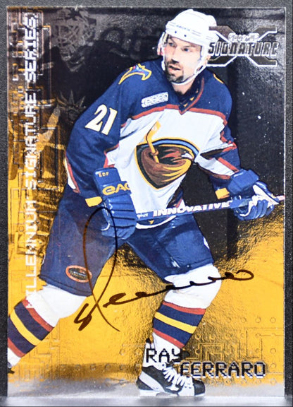 1999-100 In the Game Millennium Signature Series Auto Ray Ferraro Auto 2691