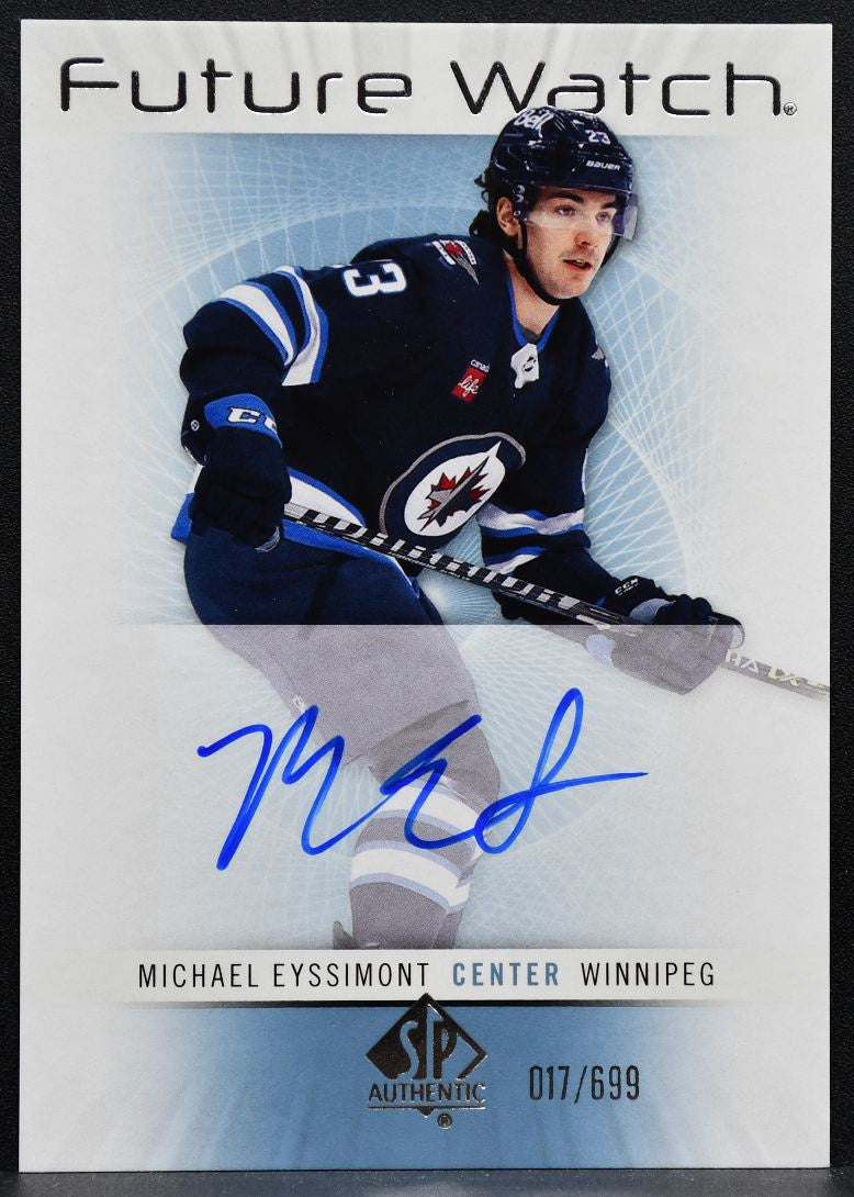 2022-23 SP Authentic Retro Future Watch Auto Michael Eyssimont Jets RC Auto 3161