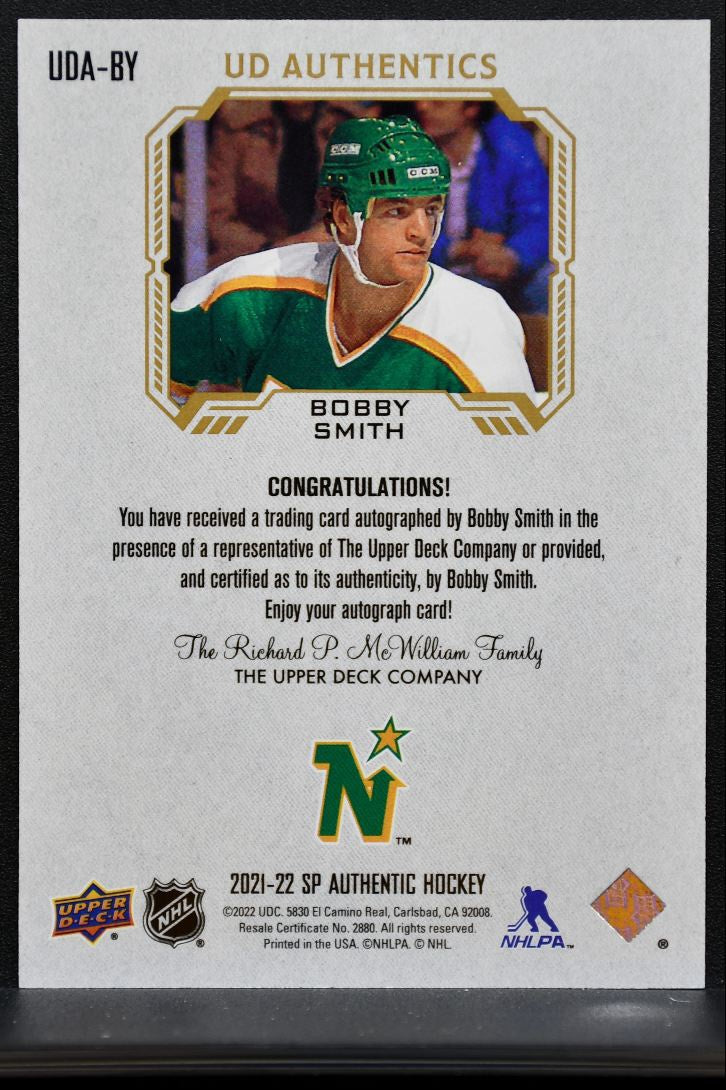 2021-22 SP Authentic UD Authentics Auto Bobby Smith Auto 2621
