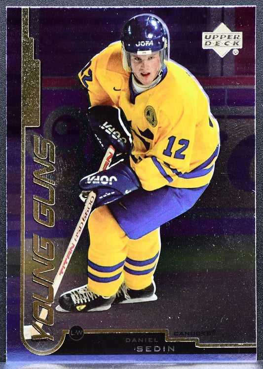 1999-100 Upper Deck Young Guns Daniel Sedin 165 Vancouver Canucks RC 8951