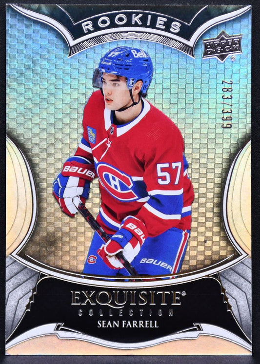 23-24 UD Exquisite Collection RCs Sean Farrell 57 Montreal Canadiens RC 283/299 5746