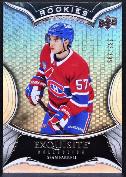 23-24 UD Exquisite Collection RCs Sean Farrell 57 Montreal Canadiens RC 283/299 5746