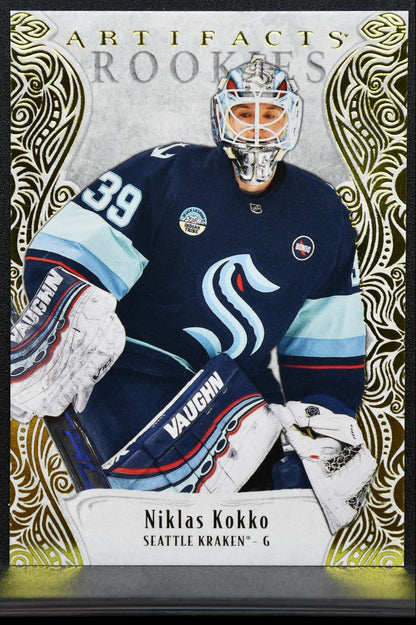 2025-26 UD Artifacts Rookies Yellow Niklas Kokko Seattle Kraken RC 10/50 3178