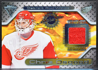 2000-01 Pacific Private Stock Titanium Game-Used Gear Chris Osgood Jersey 1298