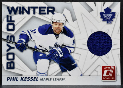 2010-11 Donruss Boys of Winter Phil Kessel 79 Toronto Maple Leafs Jersey 2356