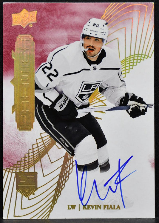 2024-25 UD Premier Auto Kevin Fiala 84 Los Angeles Kings Auto #2