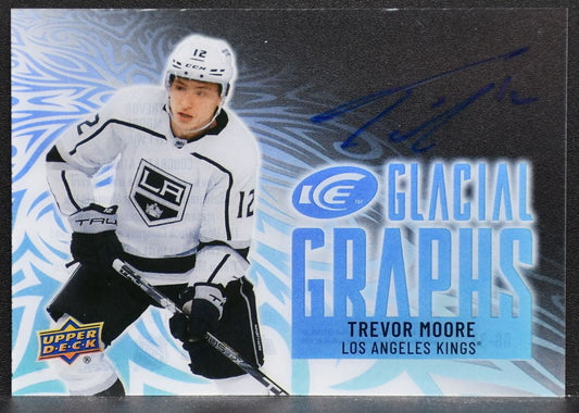 2024-25 UD Ice Glacial Graphs Trevor Moore GG-33 Los Angeles Kings Auto