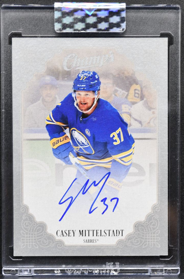 2023-24 Upper Deck Clear Cut Champ's Auto Casey Mittelstadt Sabres Auto 7176