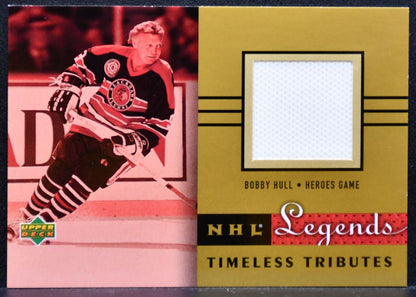 2001-02 Upper Deck Legends Timeless Tributes Bobby Hull Blackhawks Jersey 8581