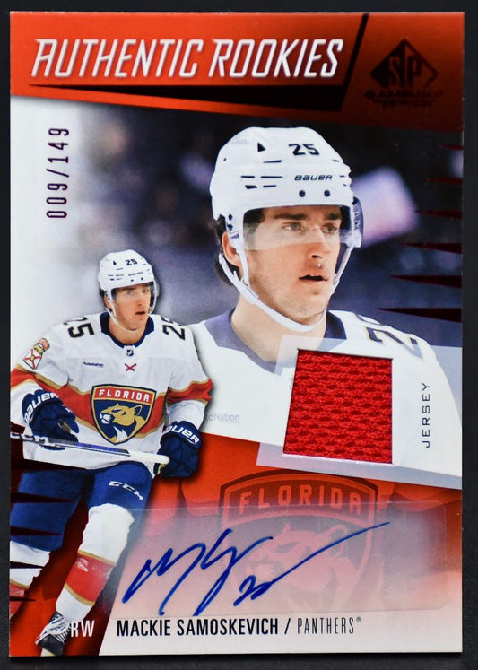 2023-24 SP Game Used Auto Samoskevich Panthers RC Auto /149 Jersey