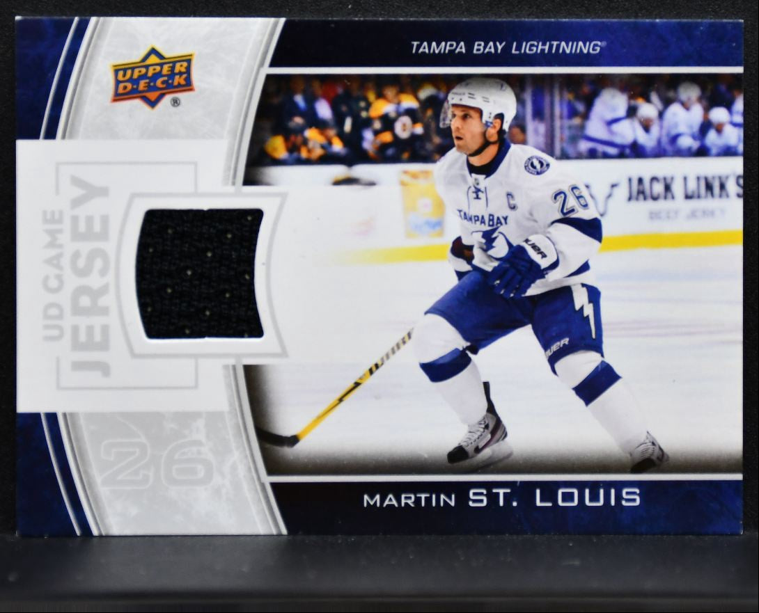2013-14 UD Series 2 UD Game Jerseys Martin St. Louis GJ-SL Lightning Jersey 2523