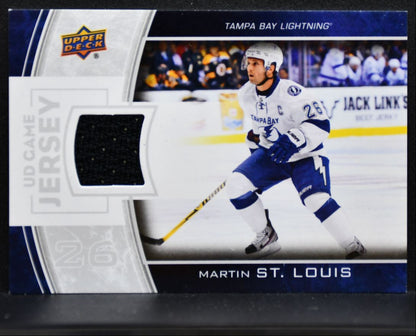 2013-14 UD Series 2 UD Game Jerseys Martin St. Louis GJ-SL Lightning Jersey 2523