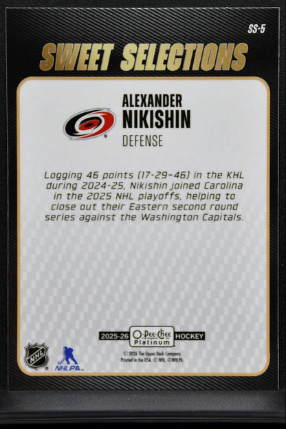 2025-26 O-Pee-Chee Platinum Sweet Selections Alexander Nikishin RC 9447