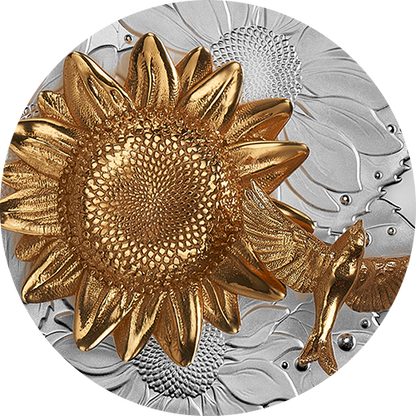 The Goldfinch and the Bloom – 5 oz. Pure Silver Coin
