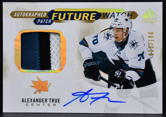 2020-21 SP Authentic Limited Future Watch Auto Patch Alexander True  RC /100