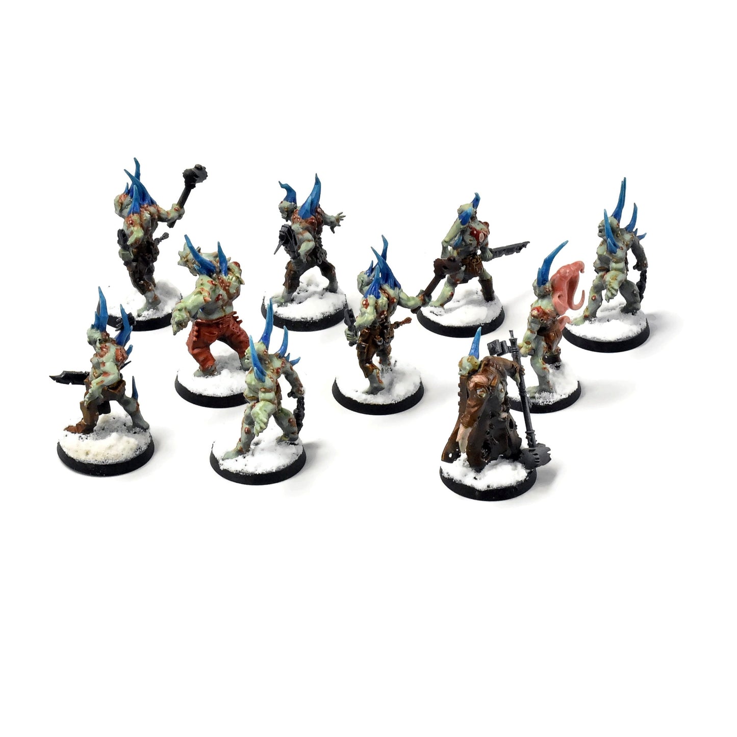 DEATH GUARD 10 Poxwalkers #3 PRO PAINTED 40K