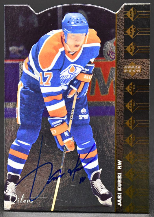 2015-16 UD Buybacks Auto - 2012-13 SP Authentic Jari Kurri SP71 Auto