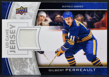 2013-14 UD Series 1 UD Game Jersey Gilbert Perreault GJ-GP Sabres Jersey 1335