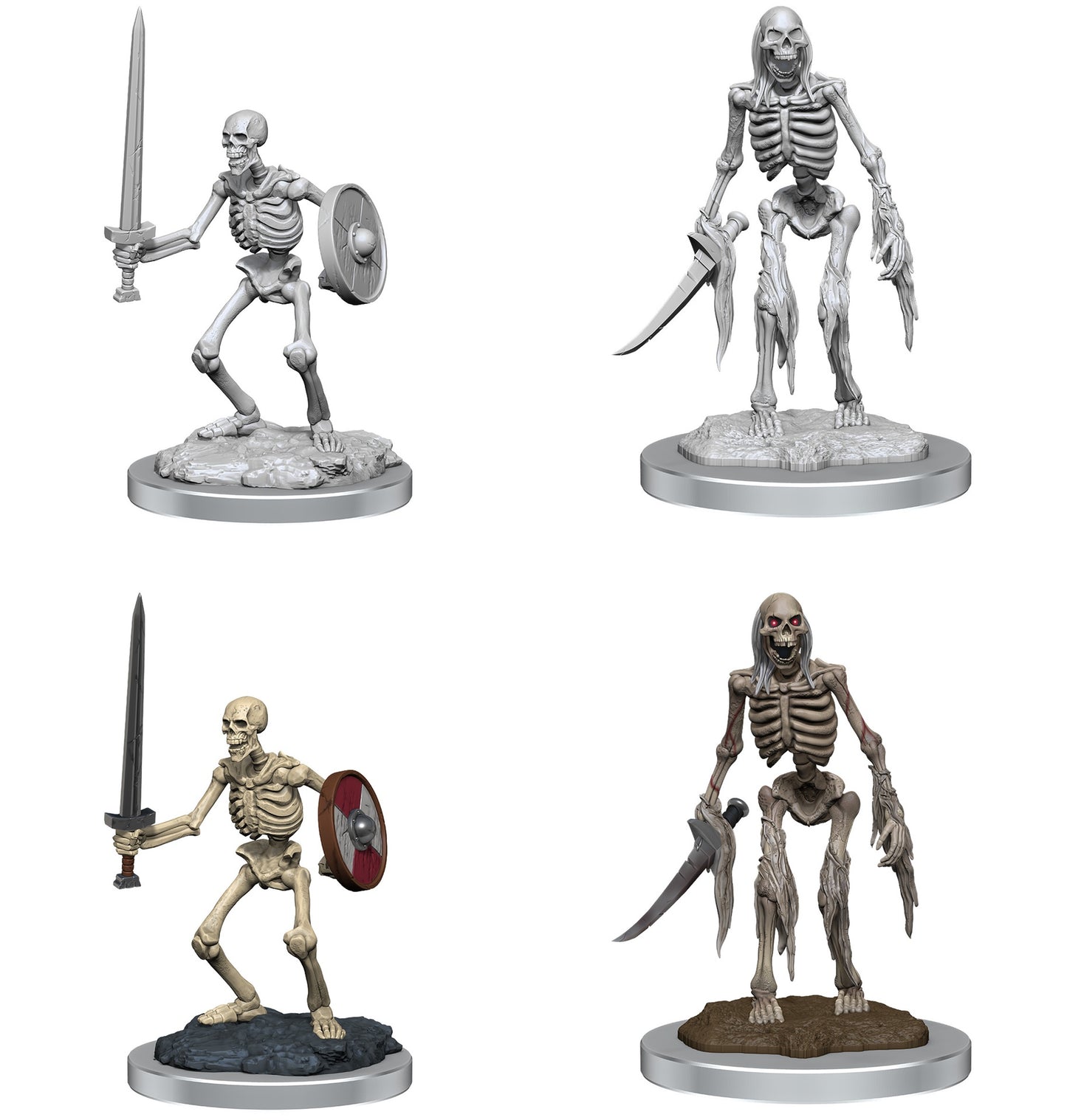 Wizkids Unpainted Minis Wv18 Skeletons