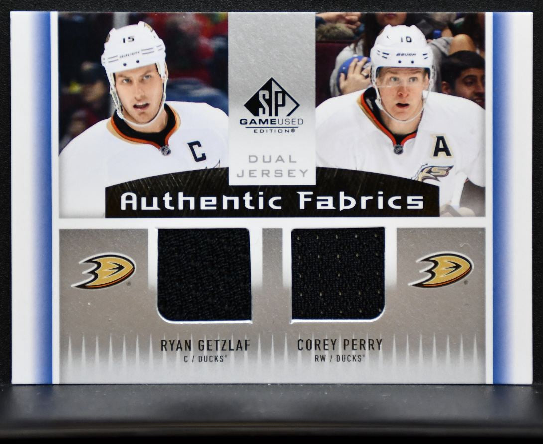 2013-14 SP Game Used Authentic Fabrics Dual Jersey Getzlaf/Perry Jersey 7313