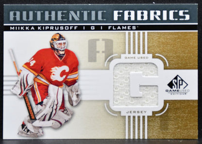 2011-12 SP Game Used Authentic Fabrics Miikka Kiprusoff AF-MK Flames Jersey 4248