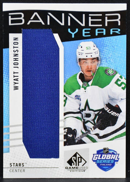 2025-26 SP Game Used Global Series Banner Year Relics Johnston Stars Patch 3909