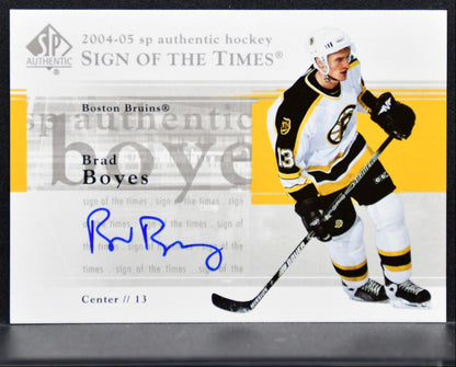 2004-05 SP Authentic Sign of the Times Brad Boyes ST-BB Boston Bruins Auto 1199