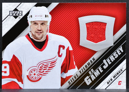 2005-06 Upper Deck UD Game Jersey Steve Yzerman Detroit Red Wings Jersey 0424