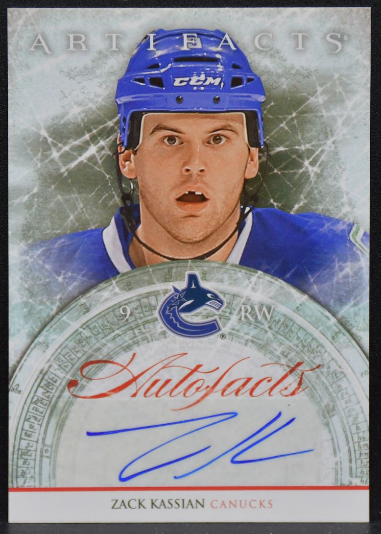 2012-13 Upper Deck Artifacts AutoFacts Zack Kassian A-ZK Canucks Auto 4616