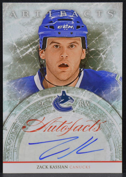 2012-13 Upper Deck Artifacts AutoFacts Zack Kassian A-ZK Canucks Auto 4616