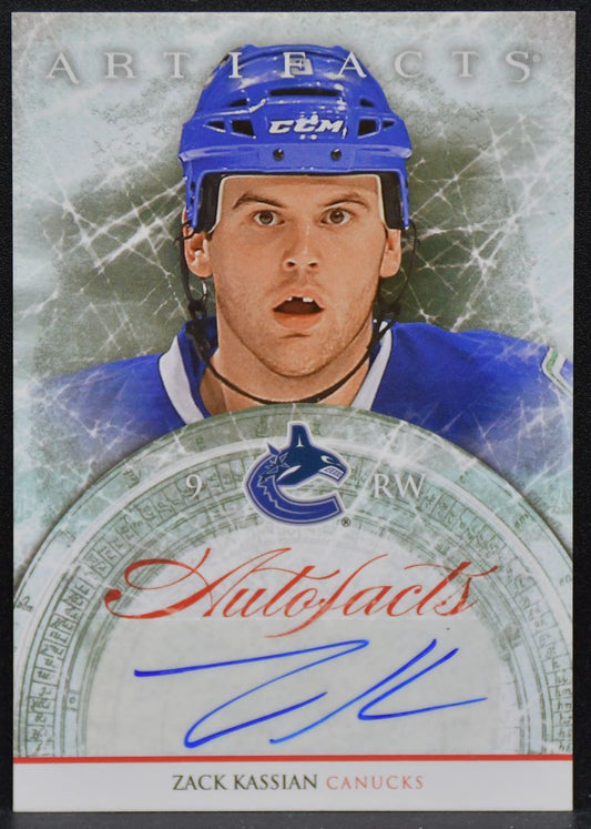 2012-13 Upper Deck Artifacts AutoFacts Zack Kassian A-ZK Canucks Auto 4616
