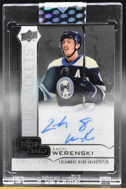 2022-23 UD Clear Cut Zach Werenski TS-ZW Columbus Blue Jackets Auto