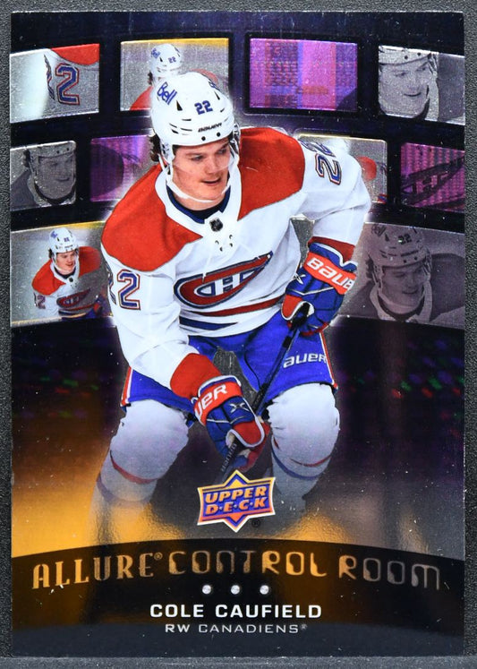 2021-22 Upper Deck Allure Control Room Cole Caufield CR-20 Canadiens RC 4452