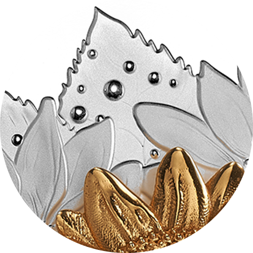 The Goldfinch and the Bloom – 5 oz. Pure Silver Coin