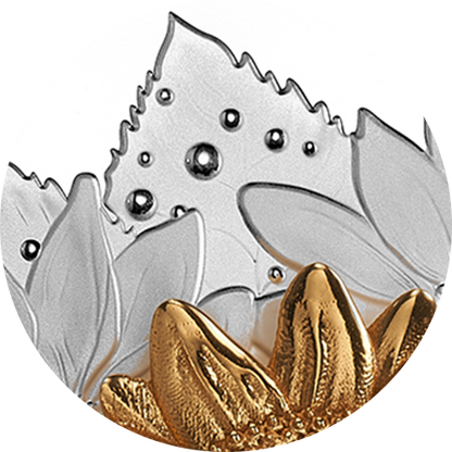 The Goldfinch and the Bloom – 5 oz. Pure Silver Coin