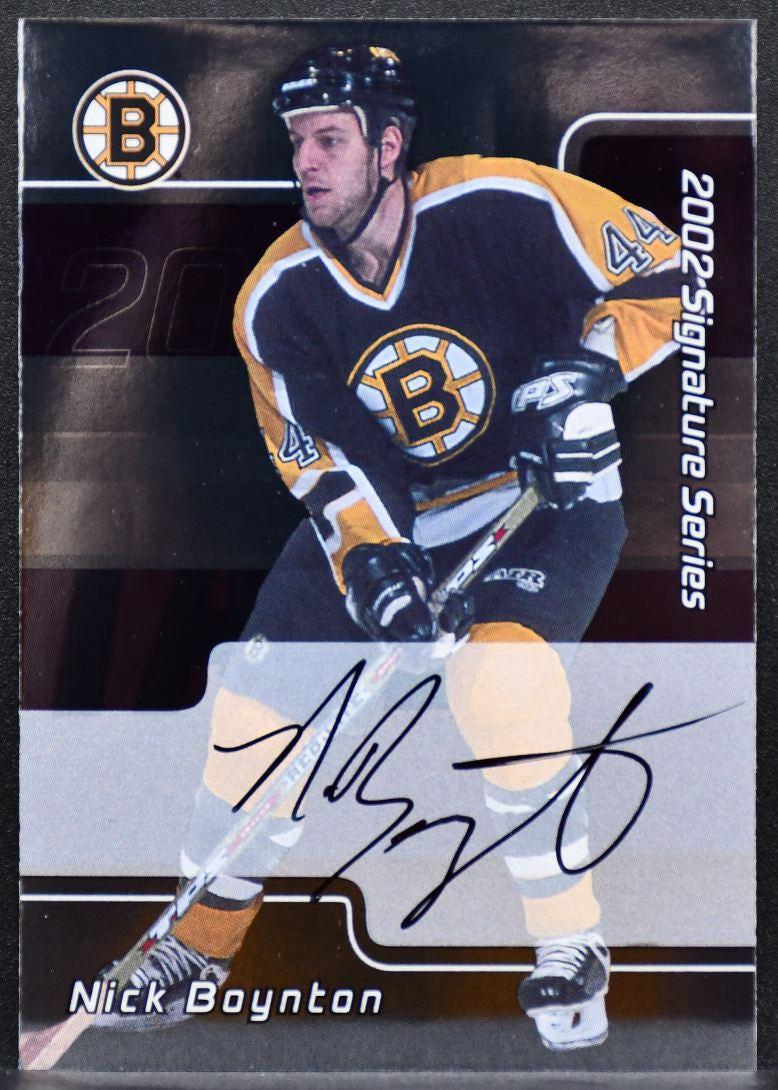 2002-03 Be a Player Signature Series Autograph Nick Boynton 139 Bruins Auto 7884