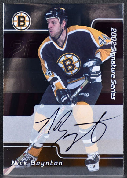 2002-03 Be a Player Signature Series Autograph Nick Boynton 139 Bruins Auto 7884