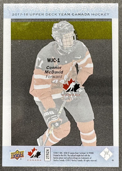 2016-17 UD Team Canada Juniors Clear Cut Connor McDavid 1 Canada