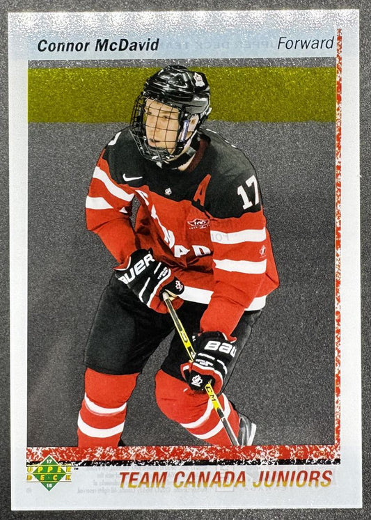 2016-17 UD Team Canada Juniors Clear Cut Connor McDavid 1 Canada