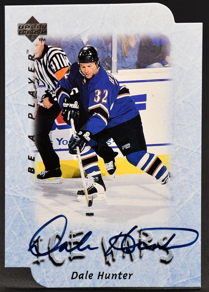 1995-96 UD Be a Player Ice Wars Auto Dale Hunter S213 Auto #1