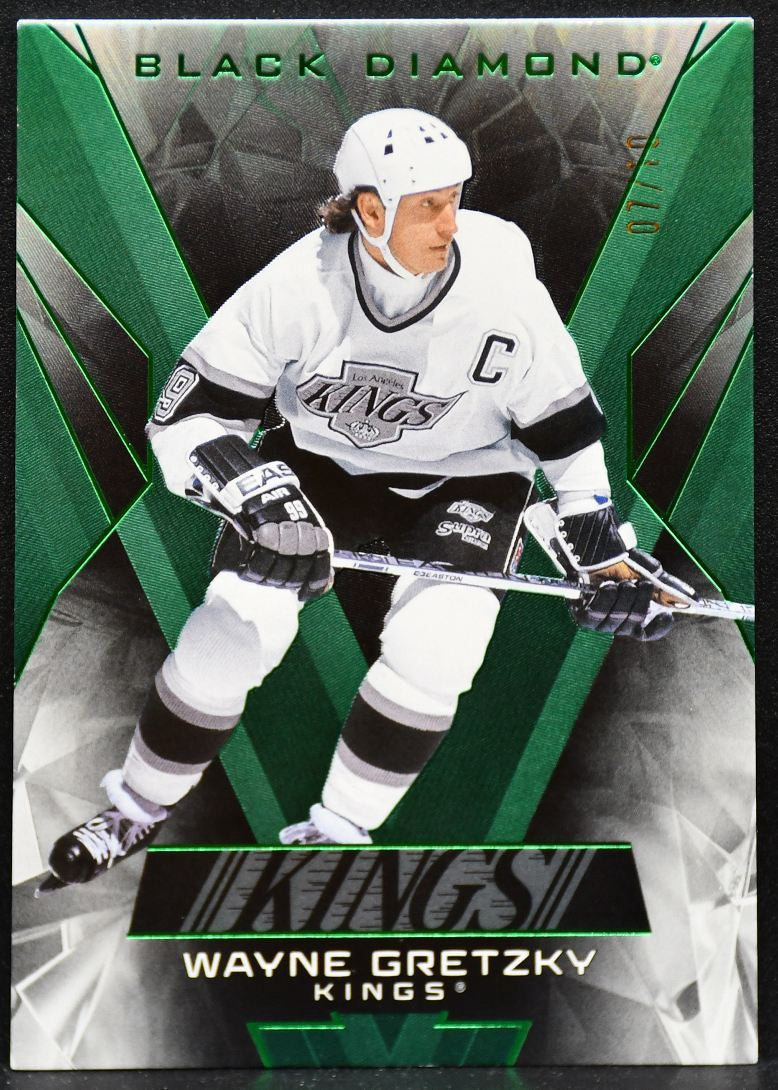 2025-26 UD Black Diamond Base Green Wayne Gretzky BDB-WG Kings 07/10 4197