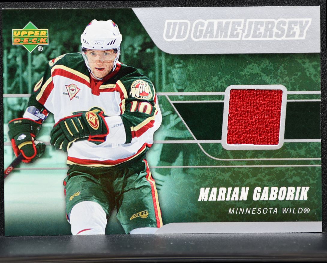2006-07 UD Series 1 UD Game Jersey Gaborik Minnesota Wild Jersey 0215